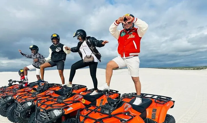 Quad bike in the Atlantis sand dunes Cape Town