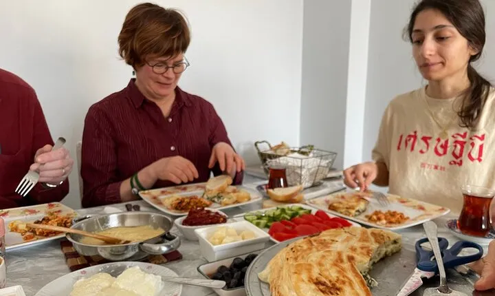 Authentic Homemade Turkish Breakfast Cooking with Local Friends