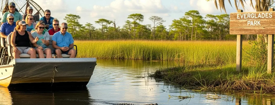 Everglades National Park airboat tour with pick-up from Miami
