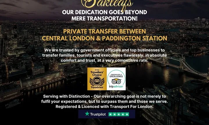 Paddington Station – Chauffeur/ Taxi - To & From Central London