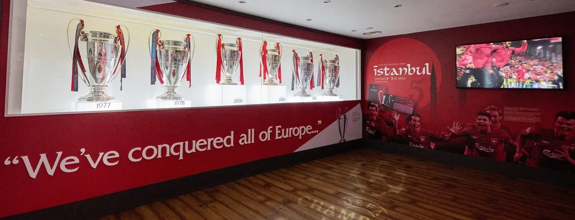 Entrance ticket to the Liverpool FC museum in Anfield Stadium