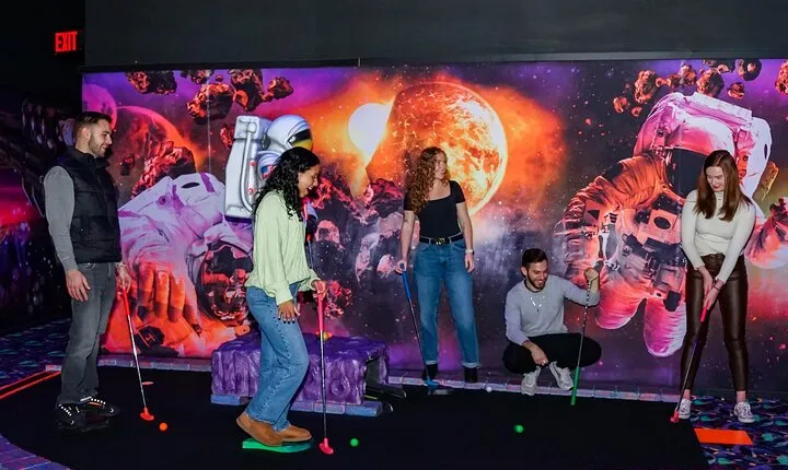 American Dream Black Light Indoor Mini Golf Ticket