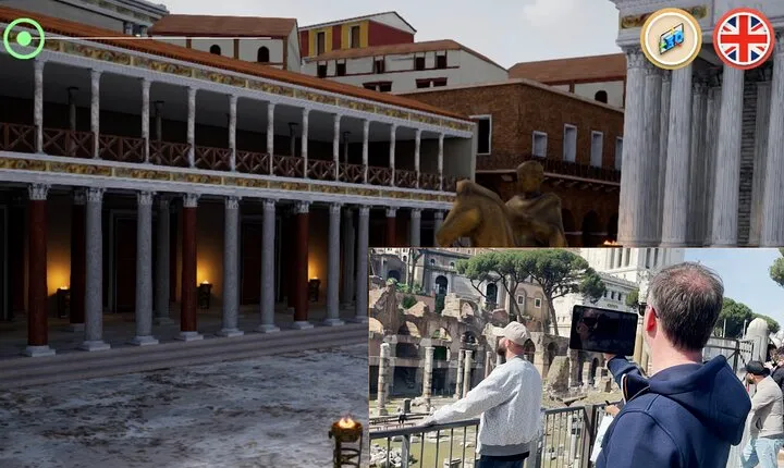 Rome Tour with 3D Augmented Reality of Imperial Fora