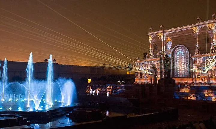 Old Delhi Walk with Akshardham Light & Water Show (Pick & drop included)
