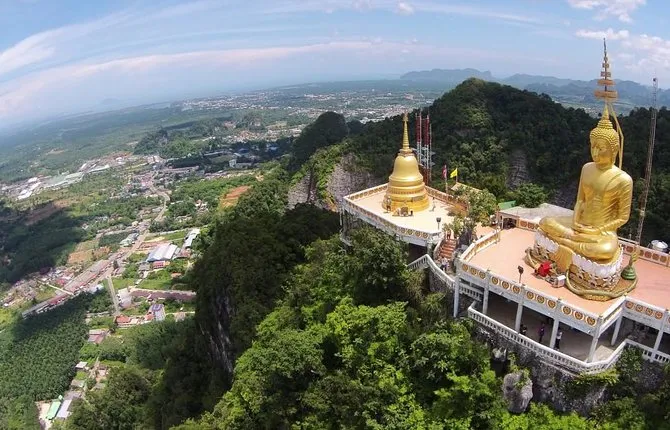 Krabi City Tour with Reclining Buddha, Tiger Cave Temple & Khao Khanab Nam