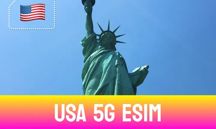 5G USA eSIM - Up to 50GB with Zero Roaming Fees