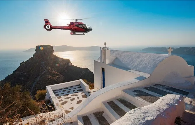 Private Helicopter Flight from Bodrum to Santorini (One-way)