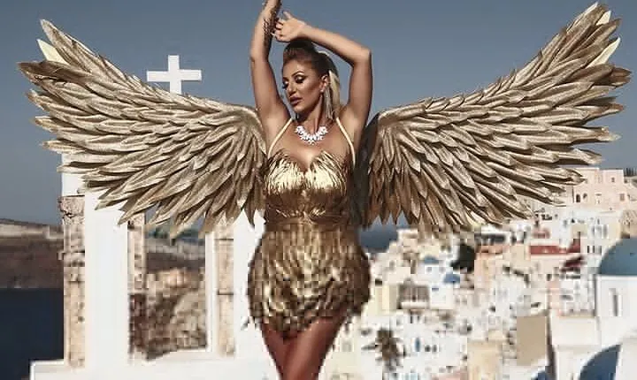 Santorini Wings Photo