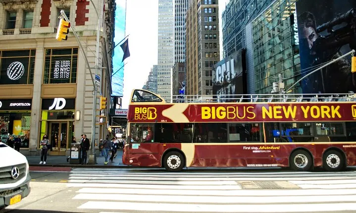 NYC in a Day: Double Decker Bus, Sightseeing Cruise + Bike Rental