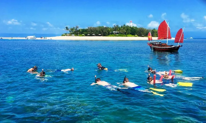 Low Island Snorkelling Private Charter Aboard Authentic Chinese Junk Boat