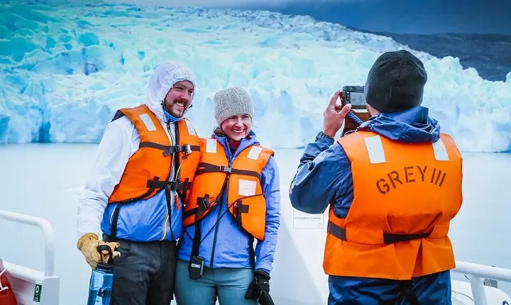 Grey Glacier Navigation in Torres Del Paine