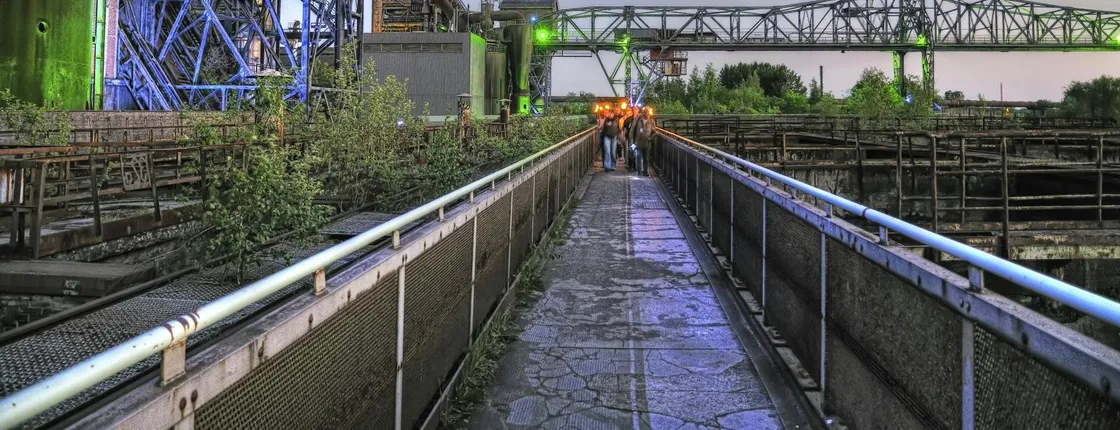 Torchlight tour through the old ironworks in the Landscape Park