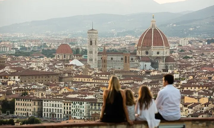 Out of town trip with van and private driver Florence and Pisa from Rome