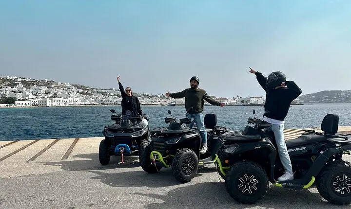 Discover Mykonos ATV Tour with 650cc Quads