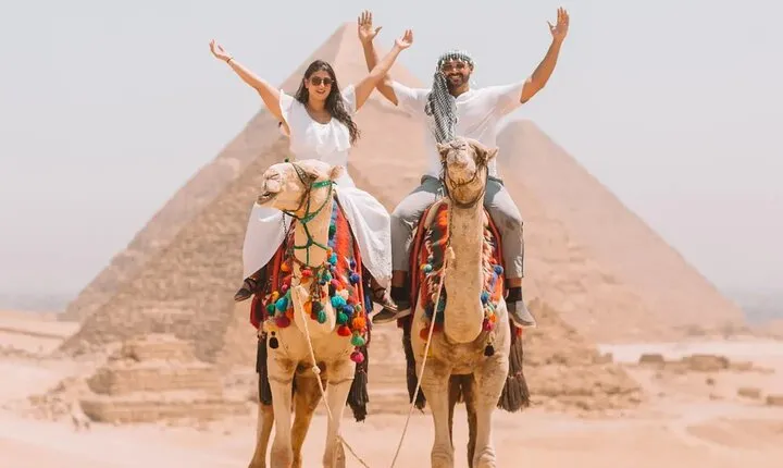 VIP Giza Pyramids,Sphinx ,Camel Ride& inside Great Pyramid Khufu