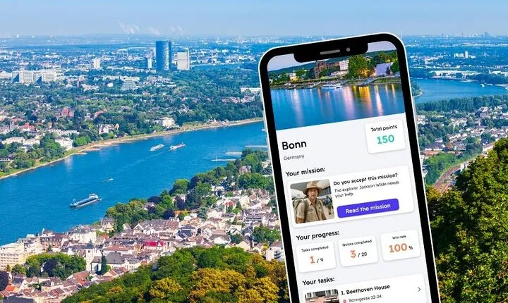 Bonn Exploration Game and City Tour on your Phone