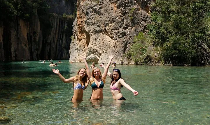 From Valencia: Montanejos Thermal Springs & Girlfriend Waterfall