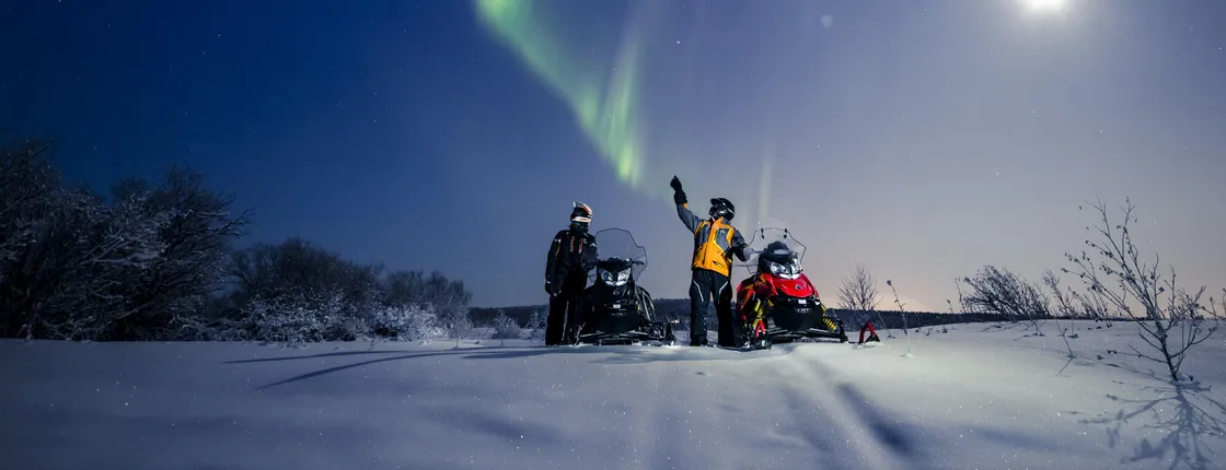 Levi Northern Lights Tour by Snowmobile