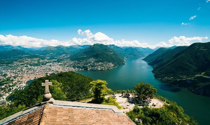 Lugano Region Guided Excursion from Lugano to Monte San Salvatore by funicular
