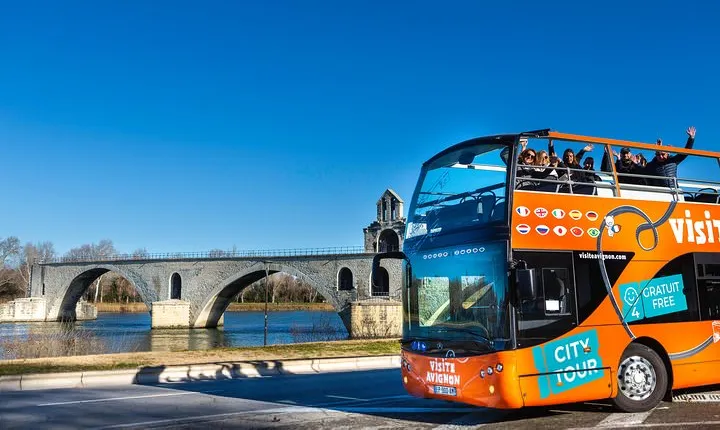 Visit Avignon and Villeneuve lez Avignon aboard a Double-Decker Bus
