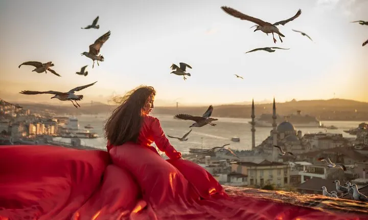 Rooftop photography on the most beautiful rooftop in Istanbul