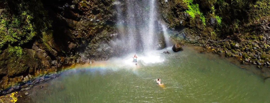 Secret Falls kayak tour in Kauai