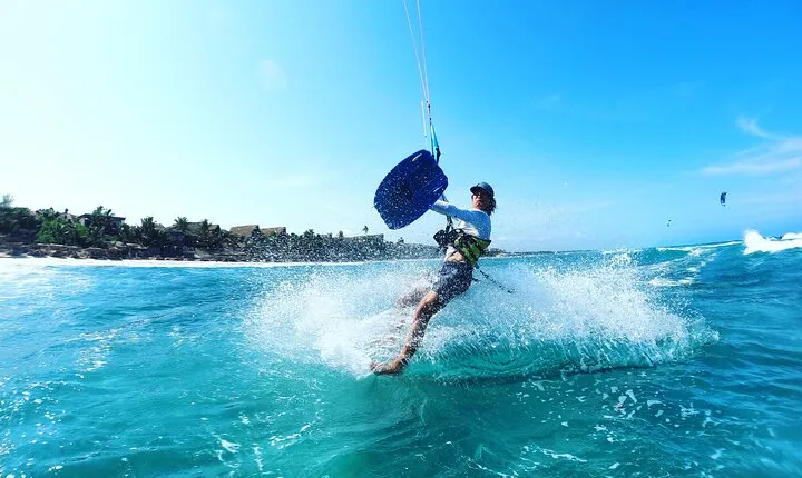 Private Kitesurfing Lessons in Tulum with a Private Beach Access 3hrs