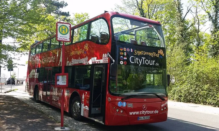 City Tour Karlsruhe in a double-decker bus