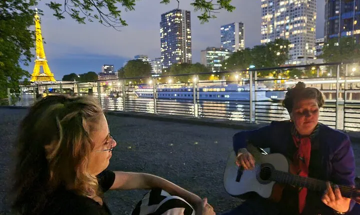 Sunset Picnic with View of Eiffel Tower and Live Music