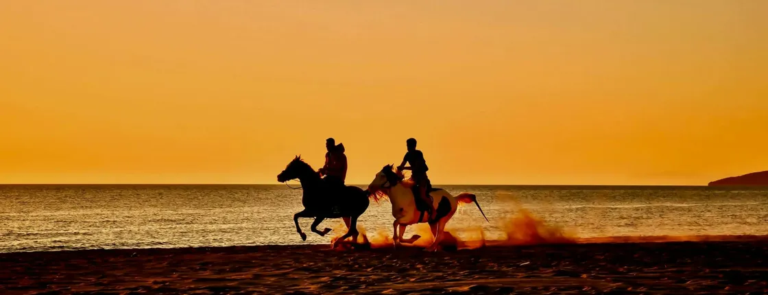 Guided horseback ride in Durrës countryside and beaches