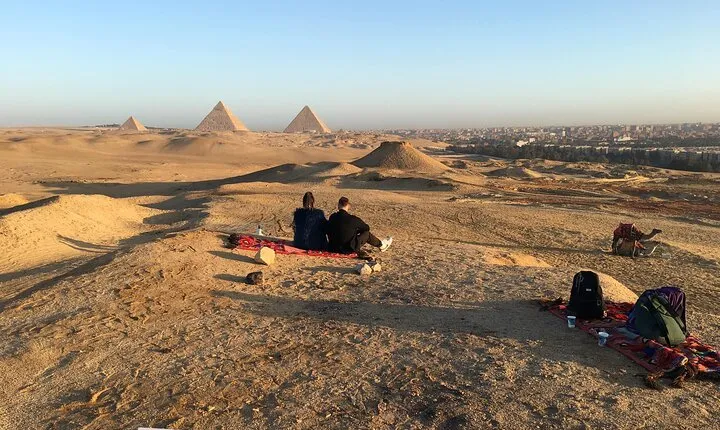 Unusual Desert Safari Tour Around Giza Pyramids During Sunset With Barbecue.