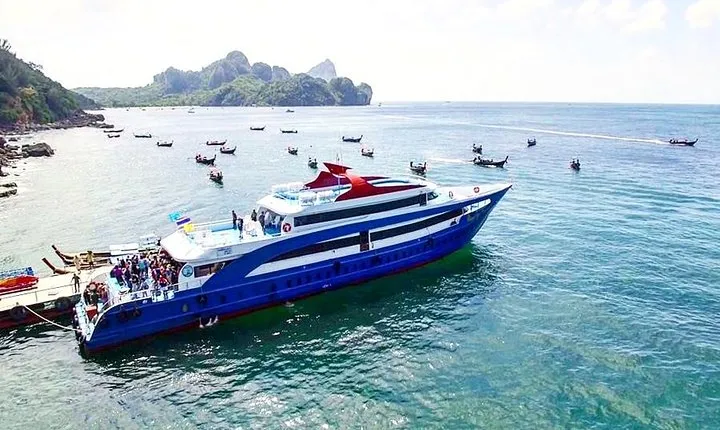 Phi Phi Island Tour by Big Boat & Speed boat by Royal Jet Cruiser(Premium Class)