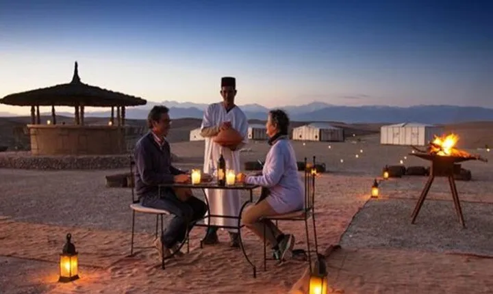 Desert Agafay Dinner Show and Camel Ride with Magical view