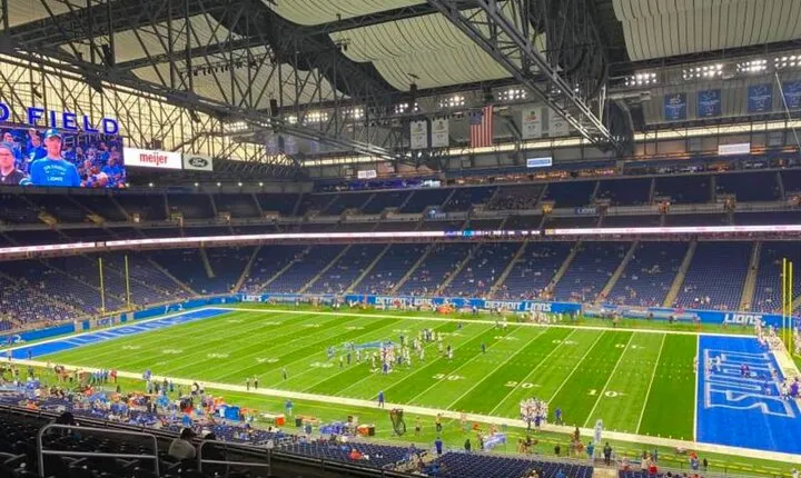 Detroit Lions Football Game Ticket at Ford Field