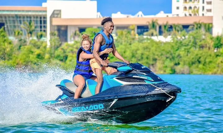 Drive over the mangrove on a WAVERUNNER in Cancun!