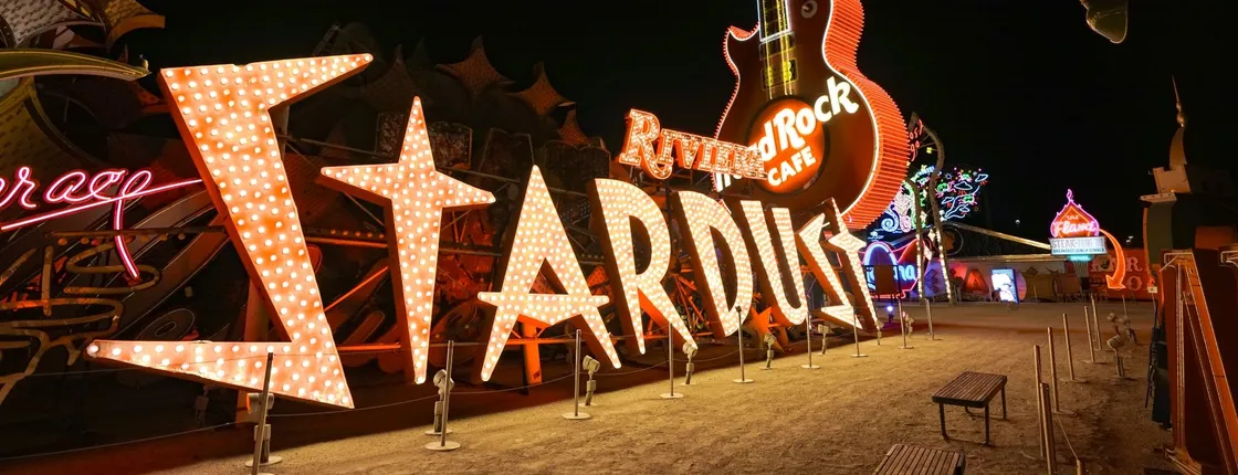 The Neon Museum and helicopter night flight spectacular