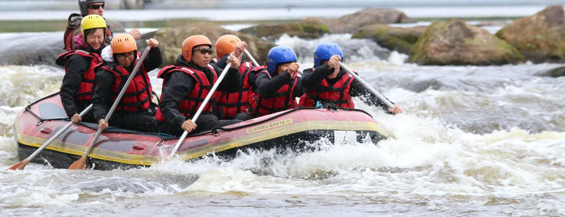 Rafting adventure in Kuusaa River