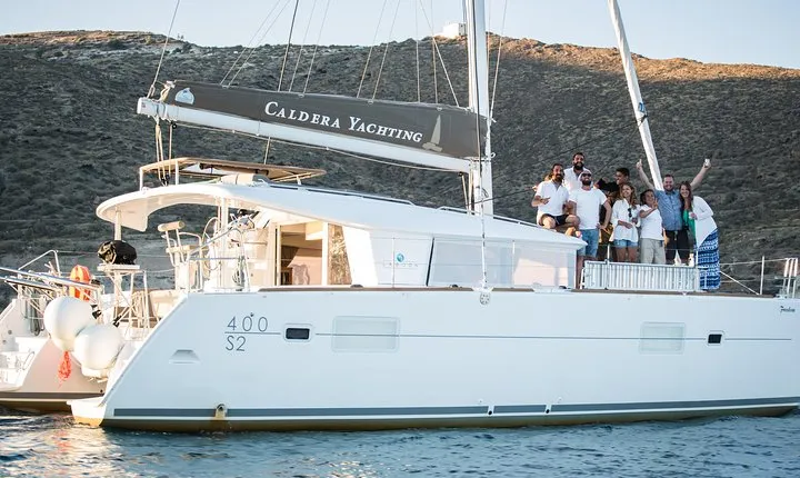 Santorini All-inclusive Private Catamaran Cruise