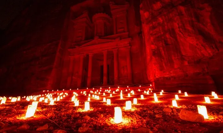 Petra Day and Night Private Full-Day Tour from Amman or Airport