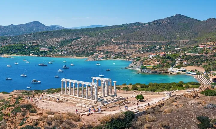 Athens Temple of Poseidon and Vouliagmeni Lake Tour