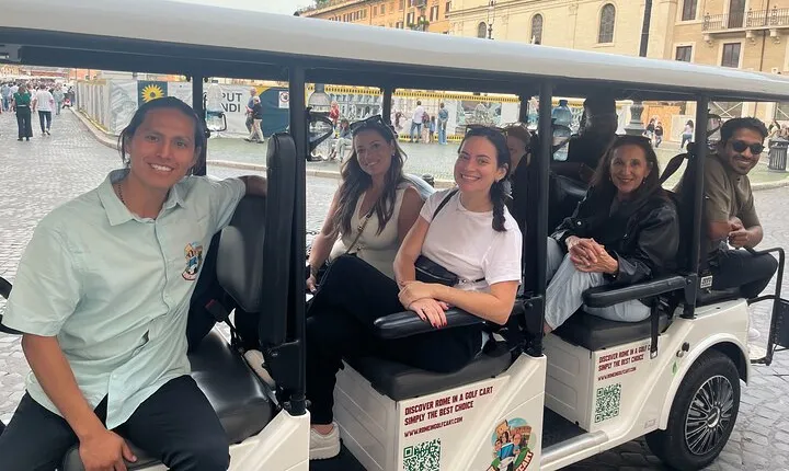 Rome 4 hours Golf Cart Private Sight Seeing Group Tour