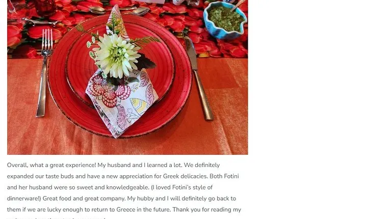 Local Home Cooking – A Taste of the Greek Islands in Athens