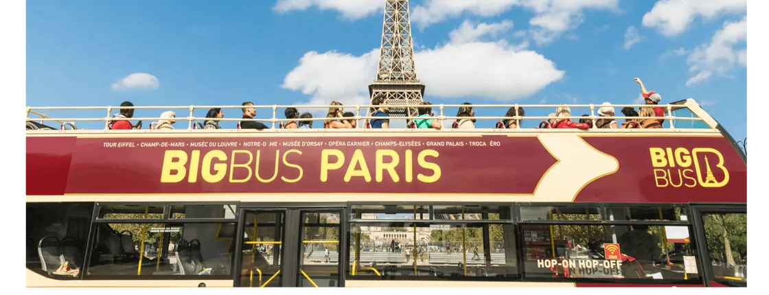 48h hop-on hop-off Big Bus tour of Paris with panoramic river cruise