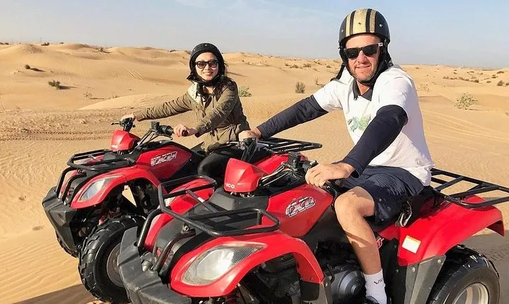 Morning Desert Thrill: Dune Bashing, 30min Quad Bike & Camel Ride