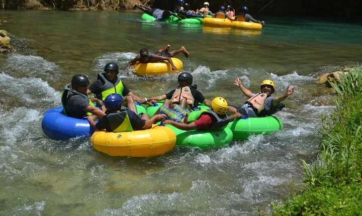 River Rapids Waterfalls Tubing and Beach Adventure