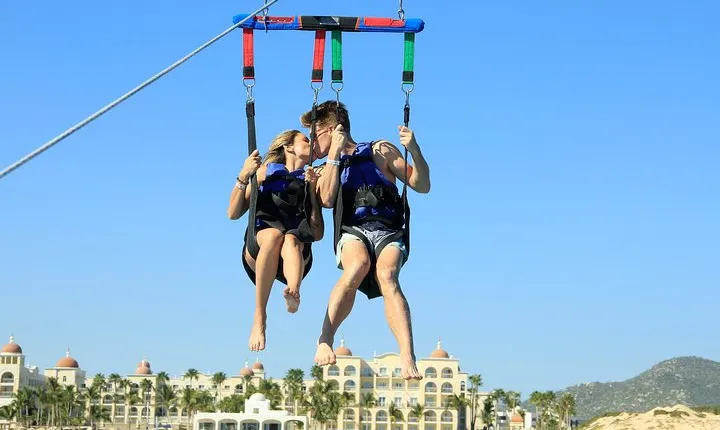 Outdoor Adventure: Parasailing in Los Cabos