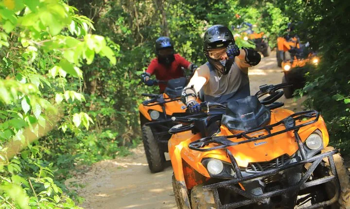 Half Day Outdoor Adventour ATV, Rappel, Cenote, Aquatic Zipline