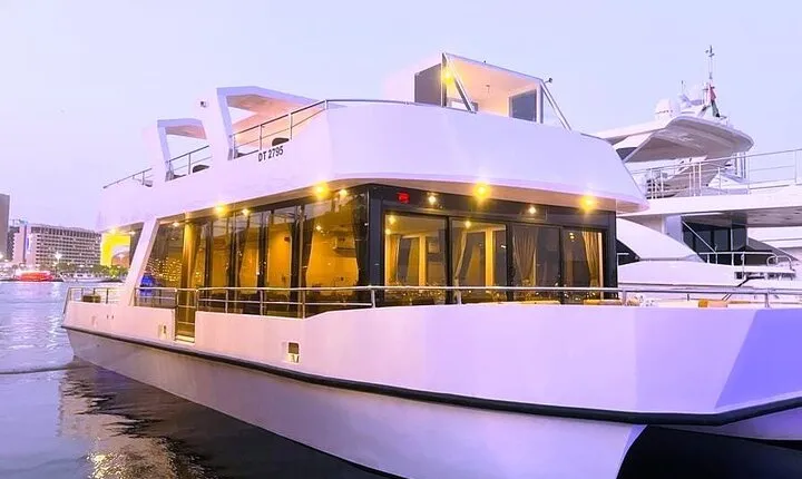 Dubai Water Canal Dinner Cruise with PVT transfer for Small Group
