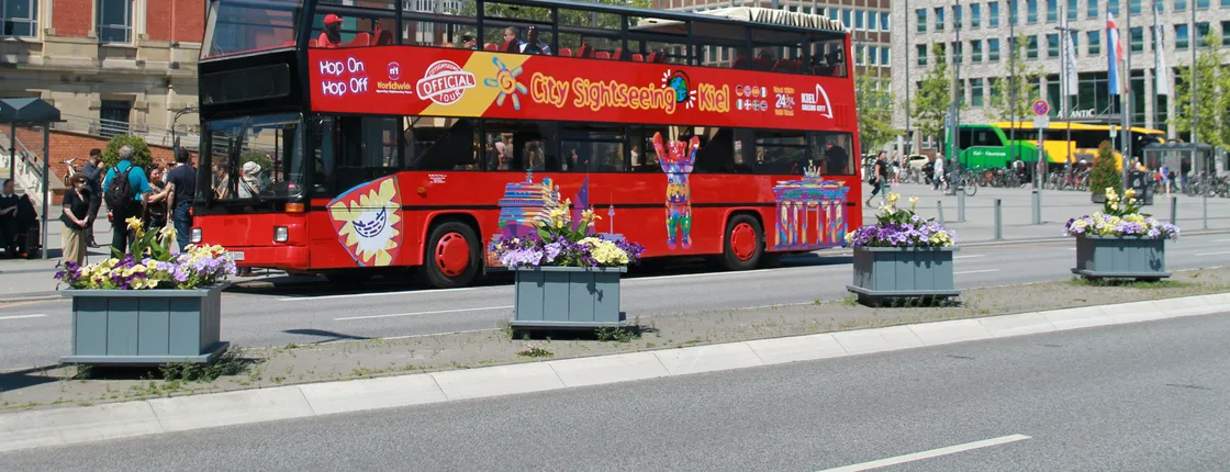 City Sightseeing hop-on hop-off bus tour of Kiel