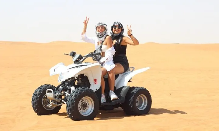 Dubai Evening Desert Safari with Quad Bike and BBQ Dinner